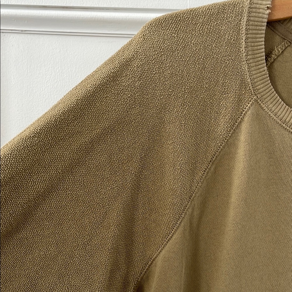 Aerie Oversized French Terry Cotton Sweatshirt Top - Picture 4 of 12